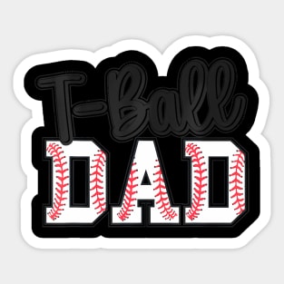 T-ball Dad Cute Groovy Loud  And Proud Dad Father's Day Sticker